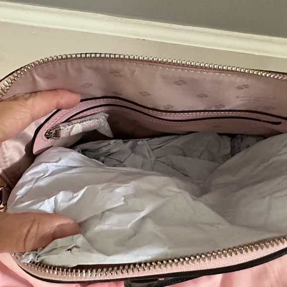 Kate Spade pink and grey hand bag - Picture 3 of 4